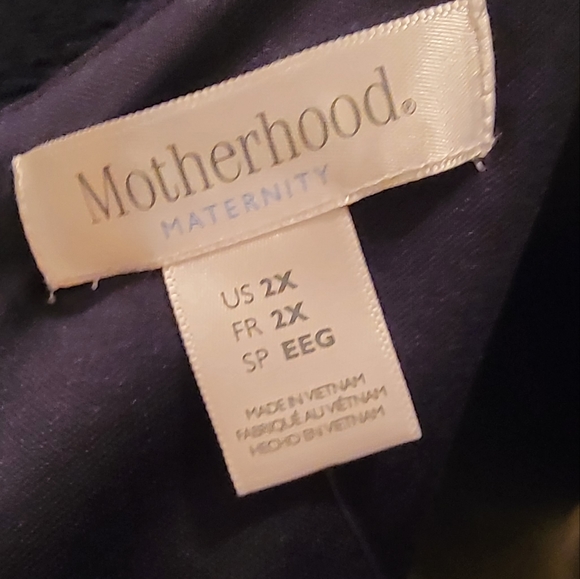 Motherhood Plus Maternity Navy Blue Top with Rhinestones - Picture 6 of 6